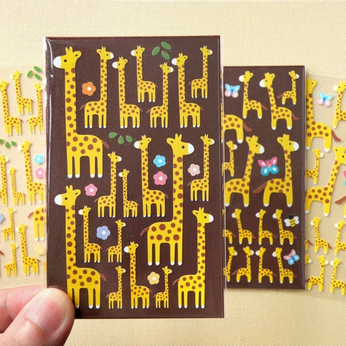 キリンシール【ミニサイズ】＊2枚組み合わせ自由＊ シール 米青三口