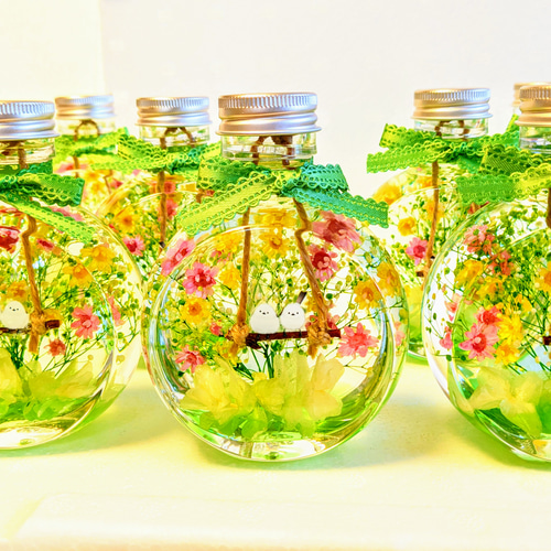 プレゼントに人気 『シマエナガちゃん』のハーバリウム オリジナル