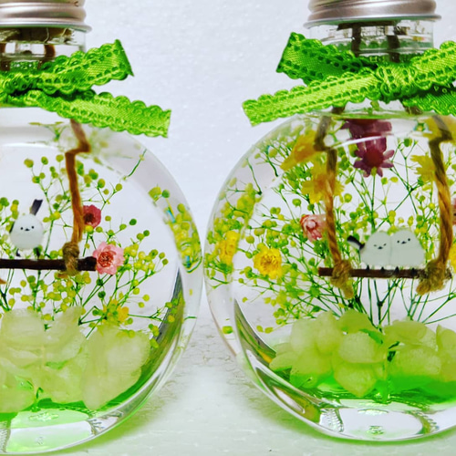 プレゼントに人気 『シマエナガちゃん』のハーバリウム オリジナル