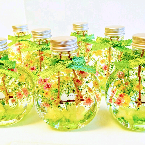 プレゼントに人気 『シマエナガちゃん』のハーバリウム オリジナル