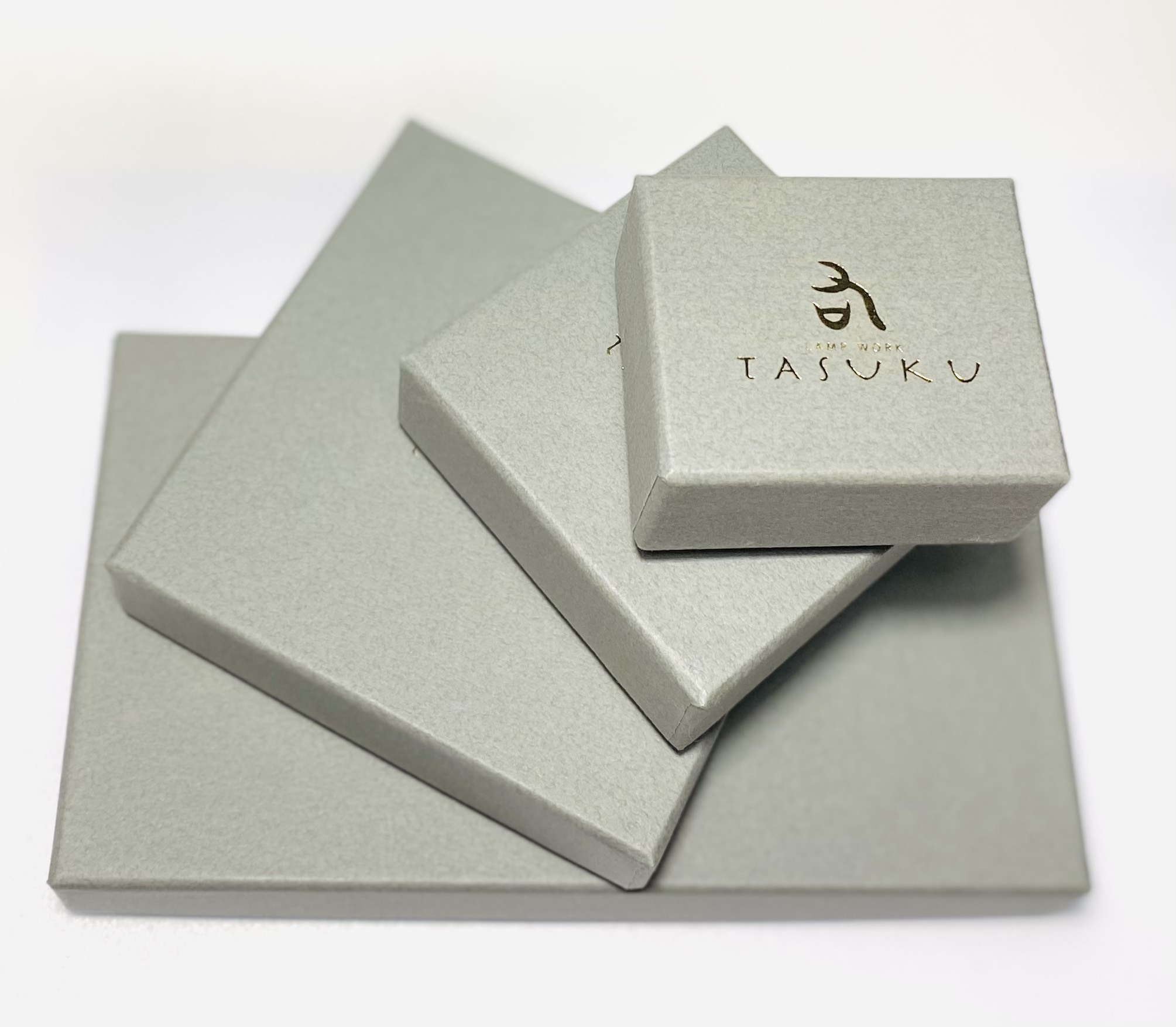 青のドット麻紐ネックレス