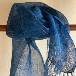 本藍染めカシミヤストール（グラデーション） HK11-0002-1 ストール