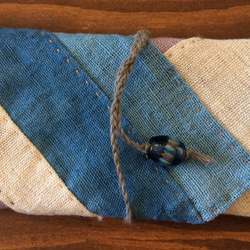 手織りヘンプ紐式財布P9 5枚目の画像