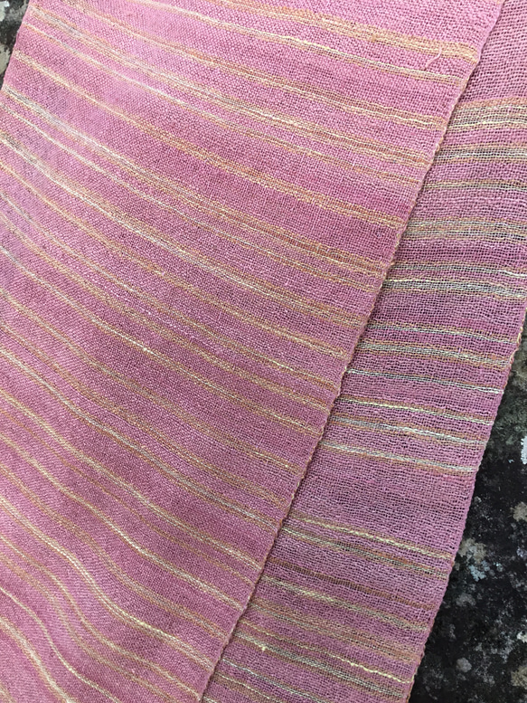 絹手紡ぎストールF 6枚目の画像