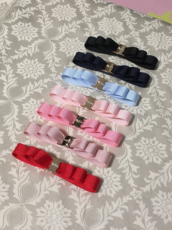 親子でおそろいも♡フェラガモ風ヘアアクセサリー（バレッタ