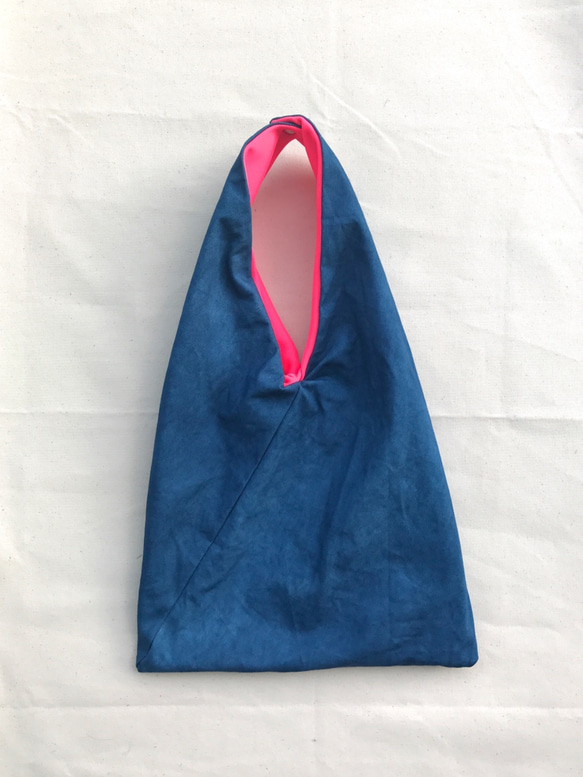 送料無料　”ジェリービーンズ　あずま袋型トートバッグ” JELLY TOTE BAG 藍染 5枚目の画像