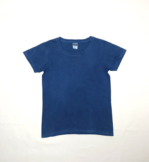 藍染T恤blue phase純色 第1張的照片