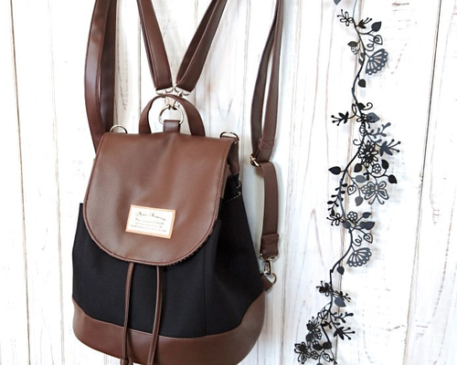 倉敷帆布のハンドメイドリュック 倉敷産帆布の柔らかリュック◇深青 | iichi 日々の暮らしを