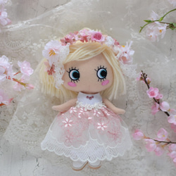 イーマリーちゃん　桜の花冠＆ピンクのドレスセット④ 1枚目の画像