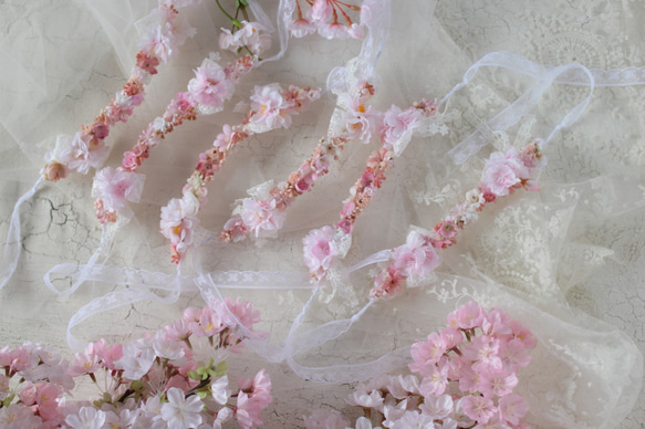 イーマリーちゃん　桜の花冠＆ピンクのドレスセット④ 7枚目の画像
