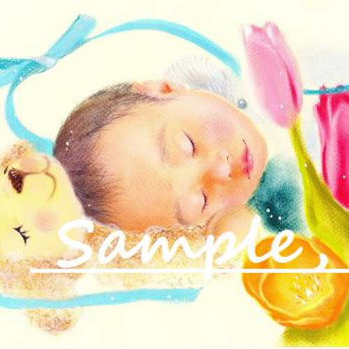 オーダー】赤ちゃんの似顔絵 絵画 umecha 通販 548941｜Creema(クリーマ)