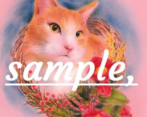 オーダー】ペット（猫）の似顔絵 絵画 umecha 通販 548969