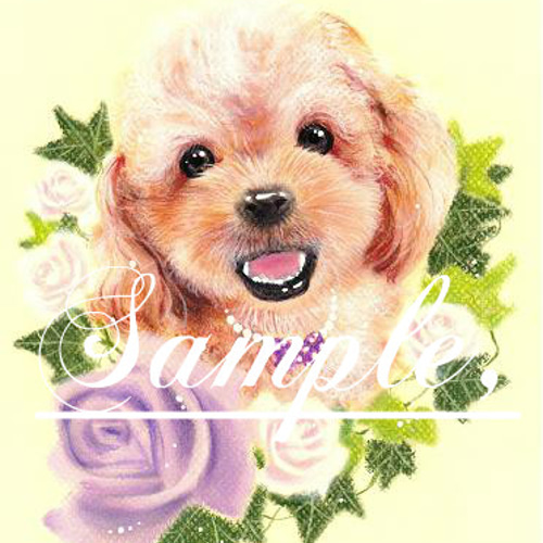 オーダー】ペット（犬）の似顔絵 絵画 umecha 通販 548970