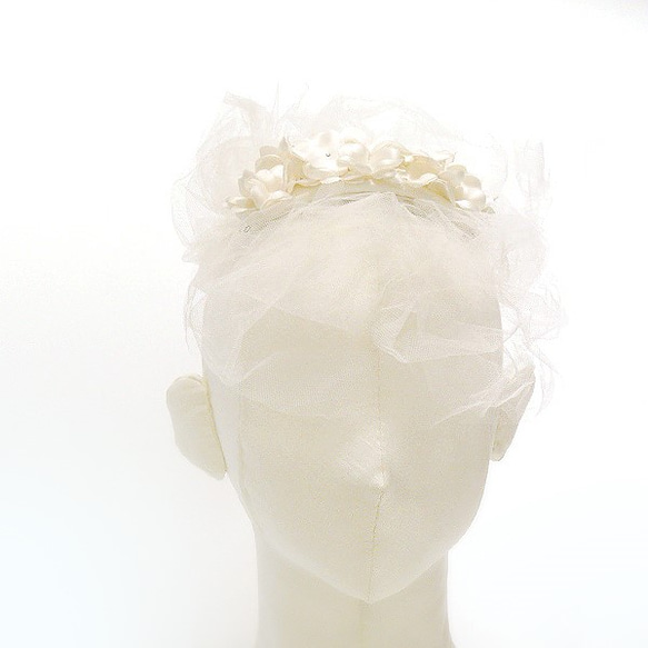 シルク.ボンネ.Silk絹100％.小花のボンネ.あじさい.クローバー ウェディング ヘッドドレス 人気・おすすめ｜使いやすい・旅行におすすめ 品質保証 全国発送 日本国内発送・最短翌日お届け