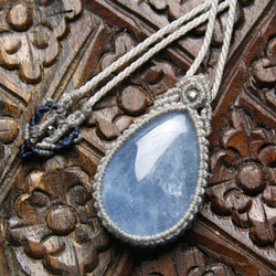 1０月末迄セール１点物 ターコイズネックレス Summerセール □Semplice□ セレスタイト ネックレス （一点モノ