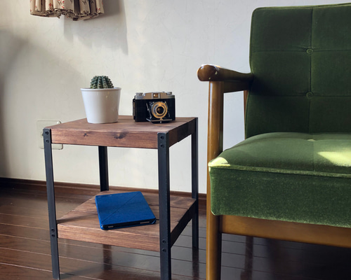 アイアン　サイドテーブル　一点物　アンティーク　レトロ　インダストリアル　ミニA 0_56ab891033624995b7ef82289740