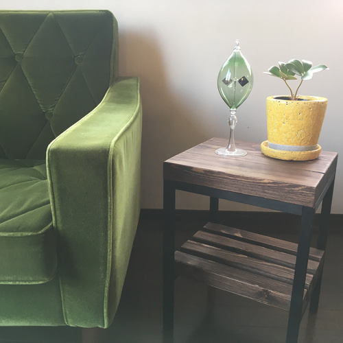 ビンテージ　ラウンドサイドテーブル ローテーブル　コーヒーテーブル　剥離 ビンテージ ラウンドサイドテーブル ローテーブル コーヒー