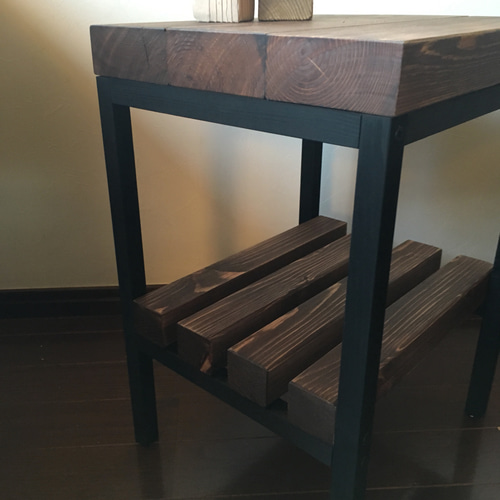 ビンテージ サイドテーブル・ローテーブル・ブライワックス