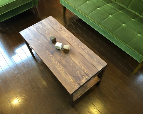 カフェテーブル ダイニングテーブル オーク材 レトロ