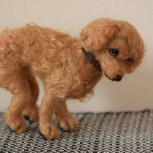 羊毛フェルト トイプードル 犬 ウンチスタイル 羊毛フェルト yamasaki