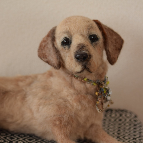 羊毛フェルト 犬 ラブラドールレトリバー 羊毛犬羊毛ドッグ 愛犬