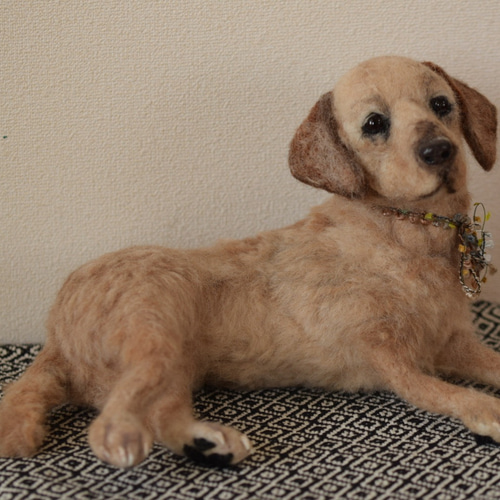 羊毛フェルト 犬 ラブラドールレトリバー 羊毛犬羊毛ドッグ 愛犬