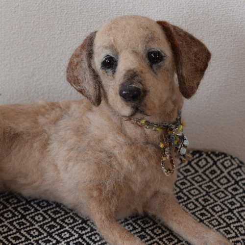羊毛フェルト 犬 ラブラドールレトリバー 羊毛犬羊毛ドッグ 愛犬
