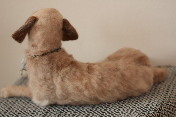 羊毛フェルト　犬　ラブラドールレトリバー　羊毛犬羊毛ドッグ　愛犬　リアル犬 8枚目の画像