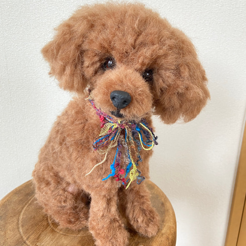 トイプードル 羊毛フェルト 立体 お座り 羊毛 羊毛フエルト犬 トイプードル 羊毛フェルト 立体 お座り 羊毛 羊毛フエルト犬