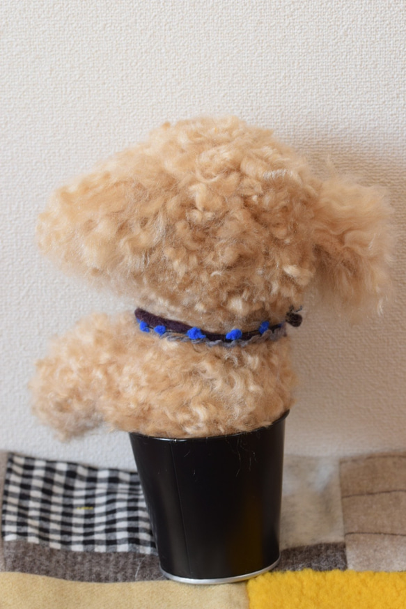 トイプードル　羊毛フェルト　羊毛　うちの子　プレゼント　として　といぷーどる　犬　リアル犬 5枚目の画像