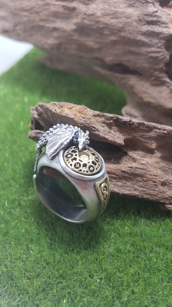 孤品ドラゴンデザイン シルバー925リング