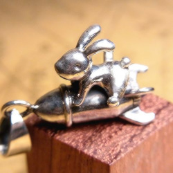 ロケットうさぎ ネックレス・ペンダント 林檎屋 通販 571044｜Creema