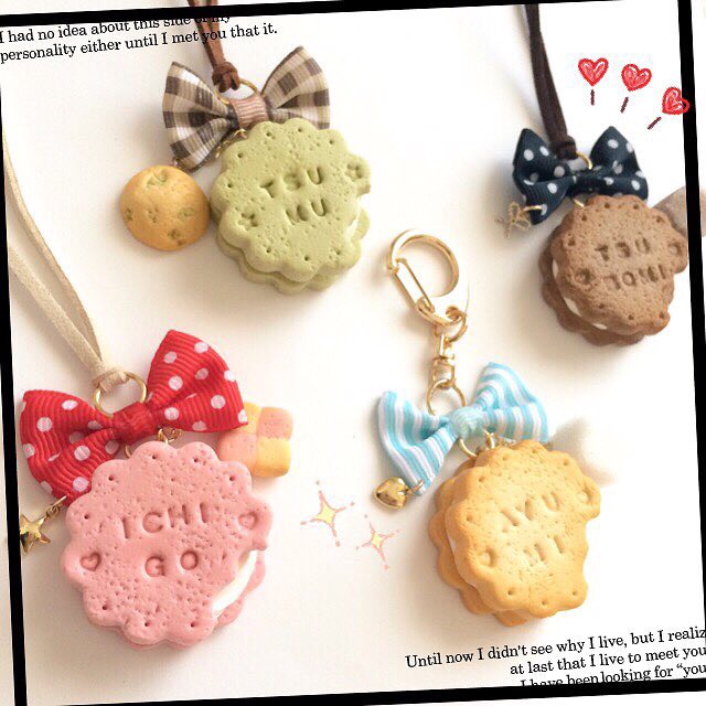 オーダーメイド♡Anniversaryクッキーのキーホルダー/ネックレス