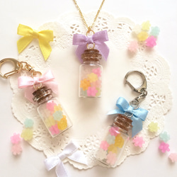 瓶詰めこんぺいとうキーホルダー/ネックレス✧* キーホルダー coco