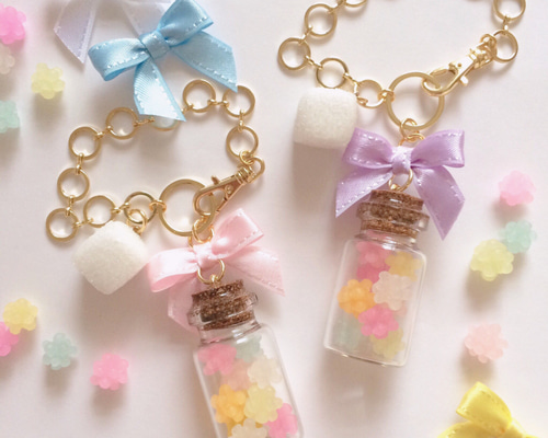 瓶詰めこんぺいとうバッグチャーム✧* バッグチャーム coco