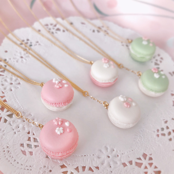 さくら和マカロン❤︎ネックレス ネックレス・ペンダント coco*usachi