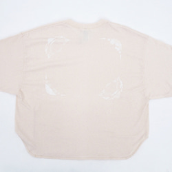 バックプリントと手刺繍のマンハッタンカットT-shirt < ivory >【 受注生産 】 9枚目の画像