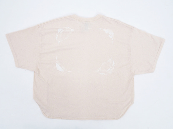 バックプリントと手刺繍のマンハッタンカットT-shirt < ivory >【 受注生産 】 9枚目の画像