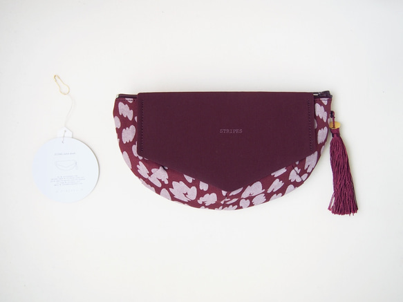 FLYING CLUTCH POUCH / burgundy 2枚目の画像