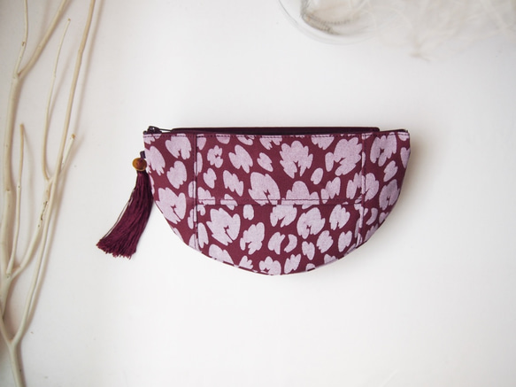 FLYING CLUTCH POUCH / burgundy 3枚目の画像