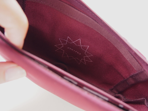 FLYING CLUTCH POUCH / burgundy 5枚目の画像