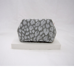 【 outlet price 30% off 】 LEOPARD CLUTCH POUCH / khaki 5枚目の画像