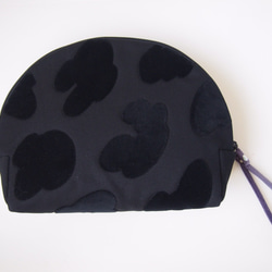 LEOPATCH CLUTCH BAG " L " < black >【 受注生産 】 2枚目の画像