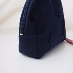 LEOPATCH CLUTCH BAG "L" <navy>【 受注生産 】 4枚目の画像