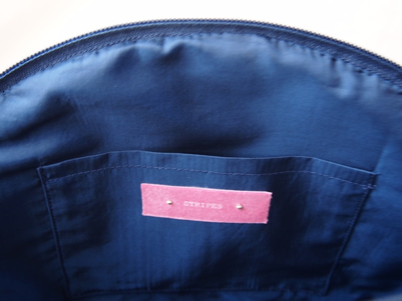 LEOPATCH CLUTCH BAG "L" <navy>【 受注生産 】 7枚目の画像