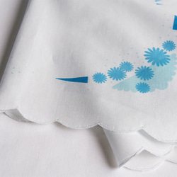 japan handkerchief ~ blue ~【文字入れ可・受注生産】 3枚目の画像