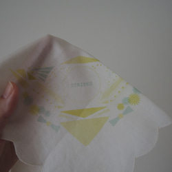 japan handkerchief ~ yellow ~【文字入れ可・受注生産】 2枚目の画像