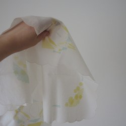 japan handkerchief ~ yellow ~【文字入れ可・受注生産】 4枚目の画像