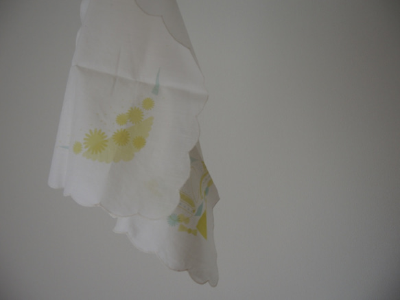 japan handkerchief ~ yellow ~【文字入れ可・受注生産】 5枚目の画像