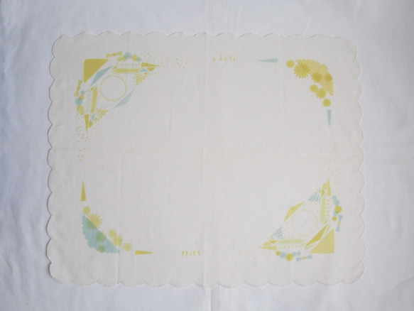 japan handkerchief ~ yellow ~【文字入れ可・受注生産】 9枚目の画像